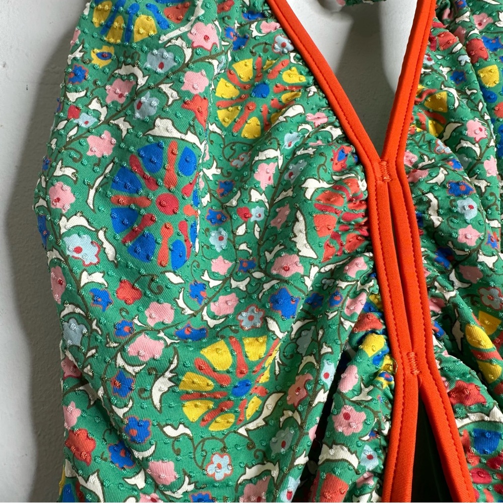 Rhode x Target Zinnia Floral Print Halter One Piece Swimsuit Size Medium - Picture 6 of 10